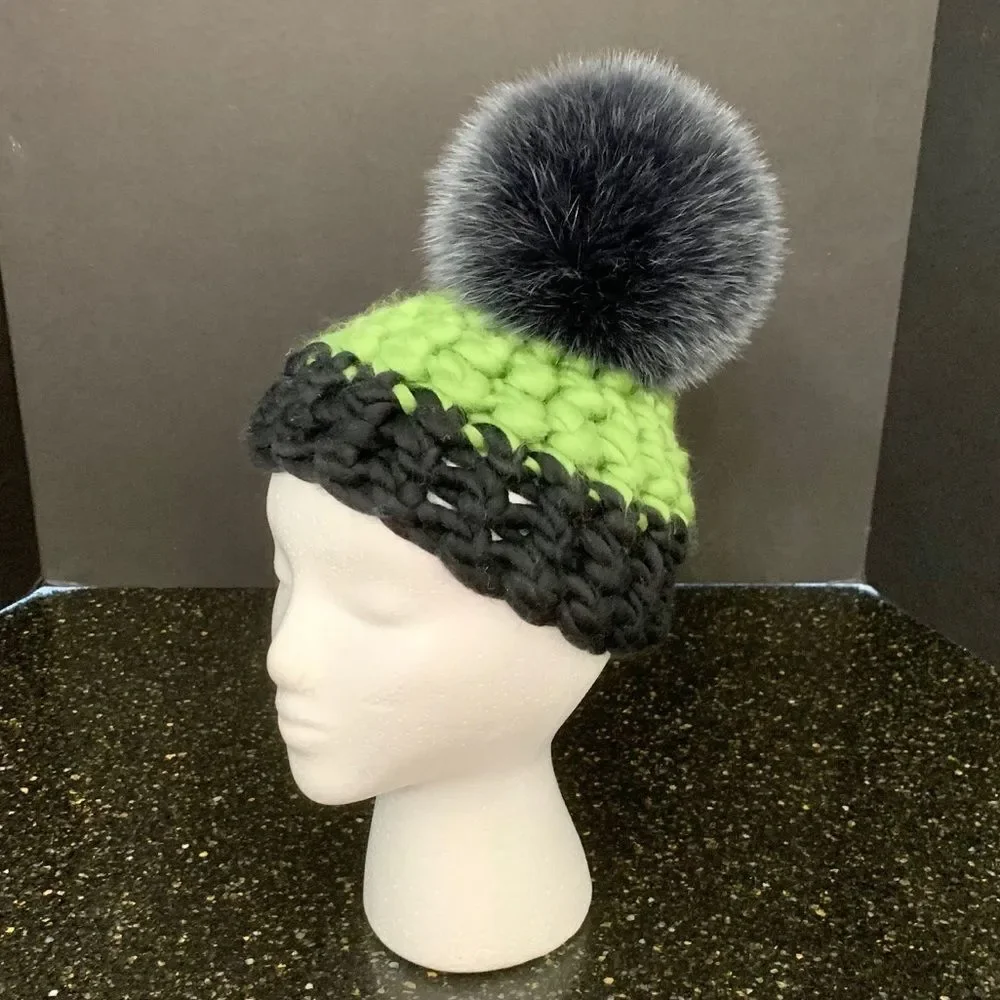 Mischa Lampert Merino Wool Handspun Beanie.